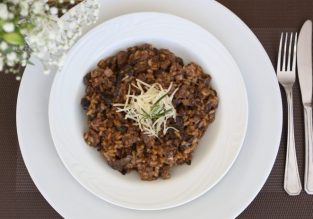 Risoto de Filé Mignom com Funghi - Fildi hotel